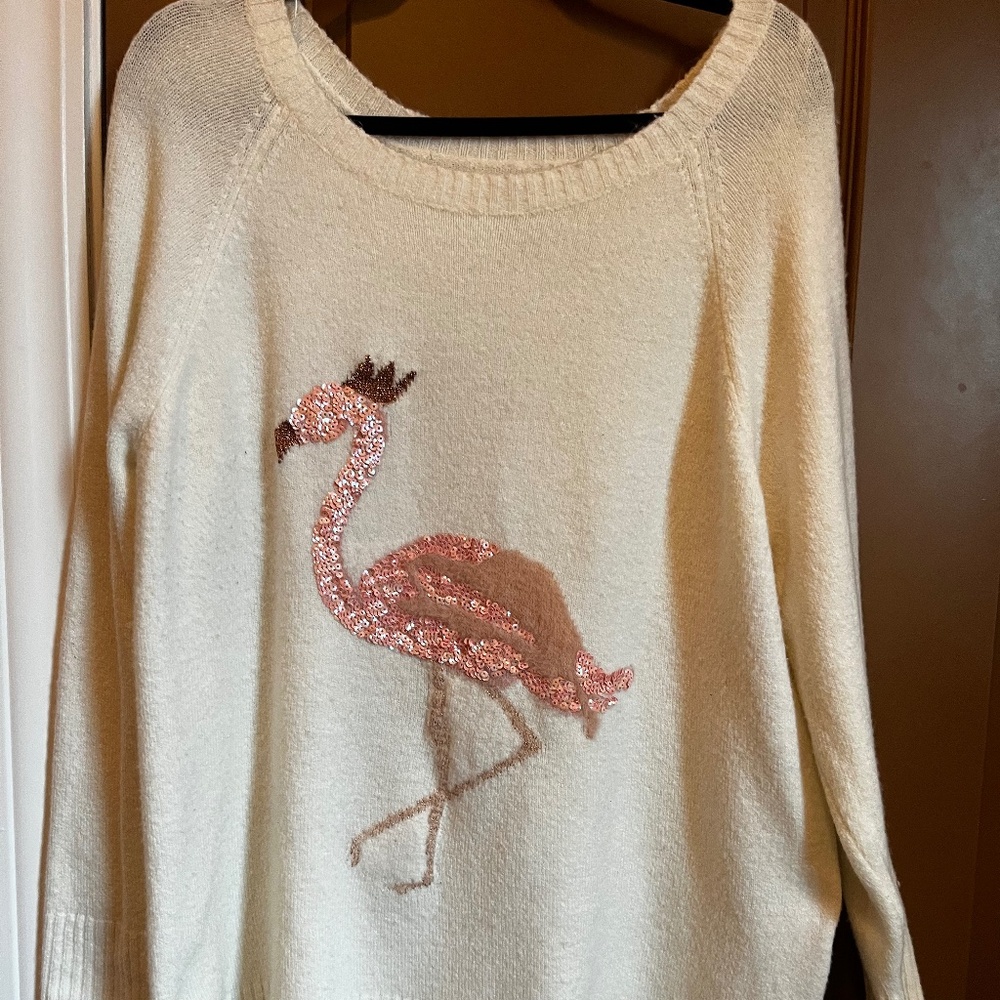 LC Crowned Flamingo Sweater